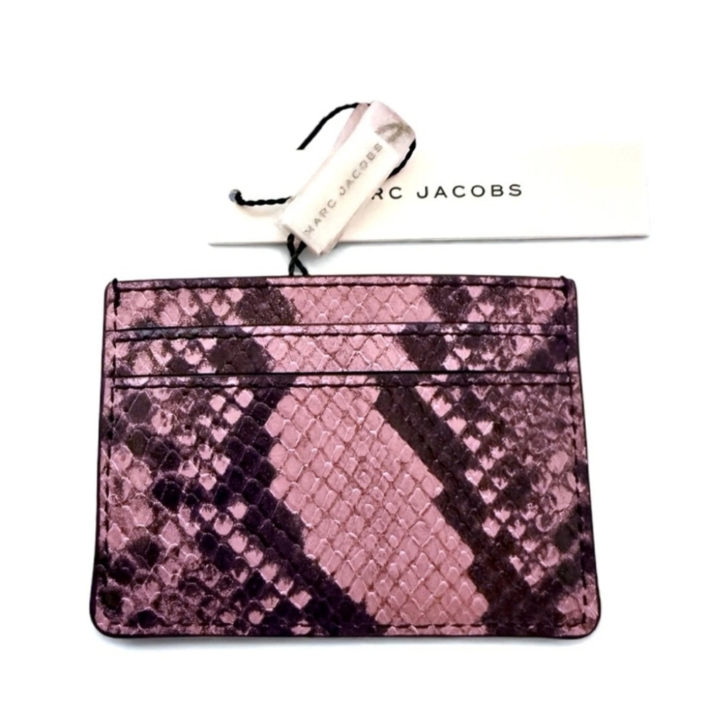 Marc Jacobs Snake-Embossed Leather Card Case - Picture 4 of 4